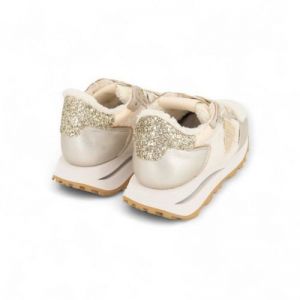 TROPEZ HAUTE LOW WOMAN BLANC ARGENT
